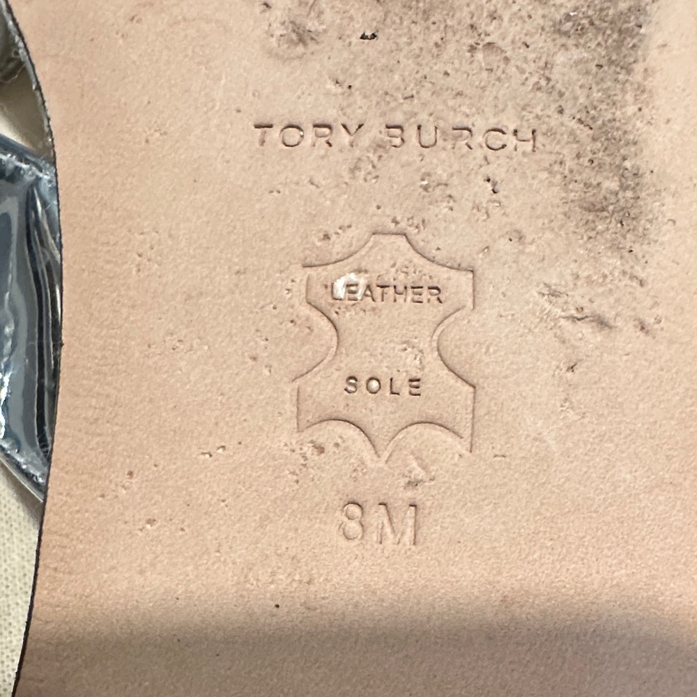Tory Burch Metallic Silver Sandals - Picture 8 of 9